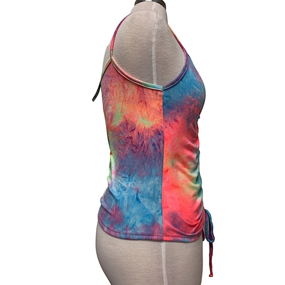Tropical Ruched Tie-Dye Top - Picture 3 of 4